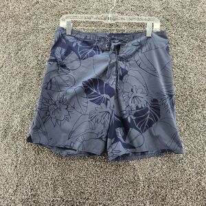 Patagonia size 4 women's blue tropical board shorts